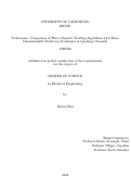 Cover page: Performance Comparison of Three Channel Charting Algorithms with Three Dimensionality Reduction Techniques in Quadriga Channels