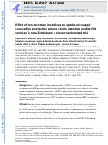 Cover page: Effect of non-monetary incentives on uptake of couples' counselling and testing among clients attending mobile HIV services in rural Zimbabwe: a cluster-randomised trial