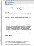 Cover page: Intramyocardial injection of hydrogel with high interstitial spread does not impact action potential propagation