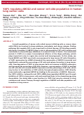 Cover page: YAP1 regulates ABCG2 and cancer cell side population in human lung cancer cells