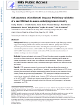 Cover page: Self-awareness of problematic drug use: Preliminary validation of a new fMRI task to assess underlying neurocircuitry.