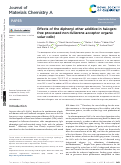 Cover page: Effects of the diphenyl ether additive in halogen-free processed non-fullerene acceptor organic solar cells