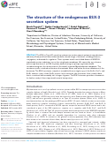 Cover page: The structure of the endogenous ESX-3 secretion system