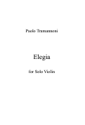 Cover page: Elegia