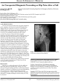 Cover page: An Unexpected Diagnosis Presenting as Hip Pain After a Fall