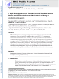 Cover page: A high-throughput screen for mitochondrial function reveals known and novel mitochondrial toxicants in a library of environmental agents