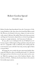 Cover page of Robert Gordon Sproul