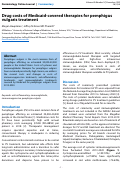 Cover page: Drug costs of Medicaid-covered therapies for pemphigus vulgaris treatment