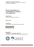 Cover page: Review of the Impacts of Crumb Rubber in Artificial Turf Applications