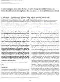 Cover page: Understanding the Association Between Negative Symptoms and Performance on Effort-Based Decision-Making Tasks: The Importance of Defeatist Performance Beliefs.