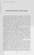 Cover page: Entrevista a José Condorcanqui