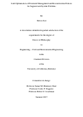 Cover page: Joint Optimization of Pavement Management and Reconstruction Policies for Segment and System Problems