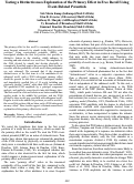 Cover page: Testing a Distinctiveness Explanation of the Primacy Effect in Free Recall Using Event-Related Potentials