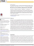 Cover page: Crystal Structure of the FLT3 Kinase Domain Bound to the Inhibitor Quizartinib (AC220)