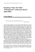 Cover page: Renaissance Man: The Tribal “Schizophrenic” in Sherman Alexie's Indian Killer