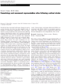 Cover page: Somatotopy and movement representation sites following cortical stroke