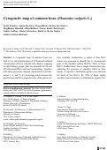 Cover page: Cytogenetic map of common bean (Phaseolus vulgaris L.)