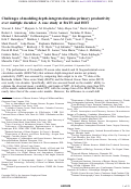 Cover page: Challenges of modeling depth-integrated marine primary productivity over multiple decades: A case study at BATS and HOT