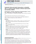 Cover page: Systematic review with network meta‐analysis: comparative efficacy of pharmacologic therapies for fibrosis improvement and resolution of NASH