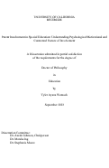 Cover page: Parent Involvement in Special Education: Understanding Psychological Motivational and Contextual Factors of Involvement