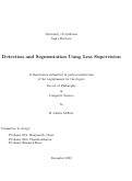 Cover page: Detection and Segmentation Using Less Supervision
