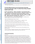 Cover page: Coronary Atherosclerosis Across the Glycemic Spectrum Among Asymptomatic Adults: The Miami Heart Study at Baptist Health South Florida.