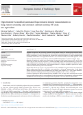 Cover page: Opportunistic AI-enabled automated bone mineral density measurements in lung cancer screening and coronary calcium scoring CT scans are equivalent