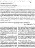 Cover page: Data-Based Decision-Making is Essential for Effective Feral Pig Management in Australia