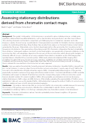 Cover page: Assessing stationary distributions derived from chromatin contact maps