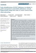 Cover page: Early identification of SOX17 deficiency in infants to guide management of heritable pulmonary arterial hypertension using PDA stent to create reverse Potts shunt physiology.