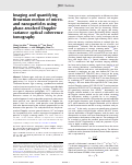 Cover page: Imaging and quantifying Brownian motion of micro- and nanoparticles using phase-resolved Doppler variance optical coherence tomography