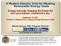 Cover page: A Modern Electric Grid for Meeting Renewable Energy Goals