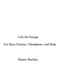 Cover page: Life on Europa