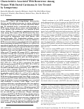 Cover page: Characteristics Associated With Recurrence Among Women With Ductal Carcinoma In Situ Treated by Lumpectomy