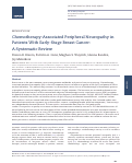 Cover page: Chemotherapy-Associated Peripheral Neuropathy in Patients With Early-Stage Breast Cancer: A Systematic Review