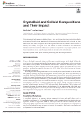 Cover page: Crystalloid and Colloid Compositions and Their Impact
