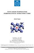 Cover page: Novel room temperature ferromagnetic semiconductors