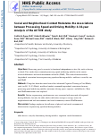 Cover page: Social and Neighborhood Context Moderates the Associations Between Processing Speed and Driving Mobility: A 10-year Analysis of the ACTIVE Study.