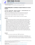 Cover page: OPRM1 Methylation Contributes to Opioid Tolerance in Cancer Patients