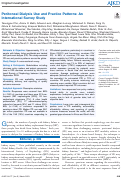 Cover page: Peritoneal Dialysis Use and Practice Patterns: An International Survey Study