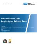 Cover page: Zero Emission Delivery Zones - An Analysis on US Implementation