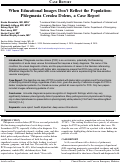 Cover page: When Educational Images Don’t Reflect the Population: Phlegmasia Cerulea Dolens, a Case Report