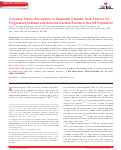 Cover page: Coronary Artery Aneurysms in Kawasaki Disease: Risk Factors for Progressive Disease and Adverse Cardiac Events in the US Population