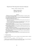 Cover page: Experiments With Sequential Associative Memories