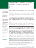 Cover page: Long-term efficacy and safety of thalamic stimulation for drug-resistant partial epilepsy.