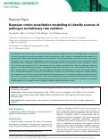 Cover page: Bayesian codon substitution modelling to identify sources of pathogen evolutionary rate variation