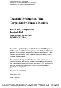 Cover page: Trav Info Evaluation: The Target Study Phase 1 Results