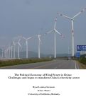 Cover page: The Political Economy of Wind Power in China