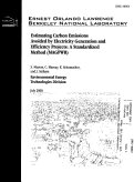 Cover page: Estimating Carbon Emissions Avoided by Electricity Generation and Efficiency Projects: A Standardized Method (MAGPWR)