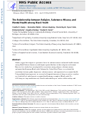 Cover page: The Relationship between Religion, Substance Misuse, and Mental Health among Black Youth.